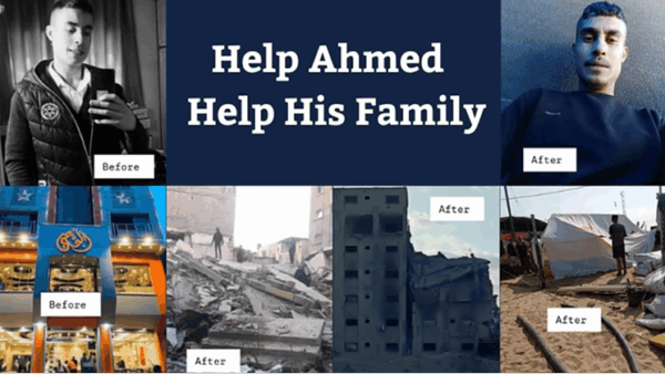 https://sadik-o.com - refugees and asylum seeekers - Help Ahmed in Gaza Rebuild His Future and Get Married