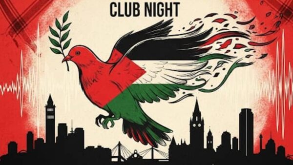 https://sadik-o.com - refugees and asylum seeekers - Loop and Shuffle Club night for Palestine