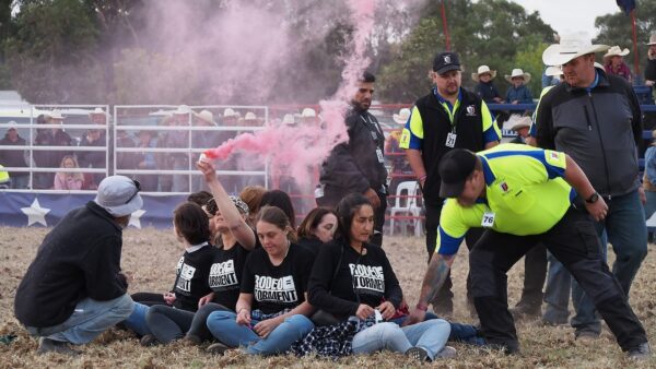 Support ten brave women for occcupying the Bendigo Rodeo arena