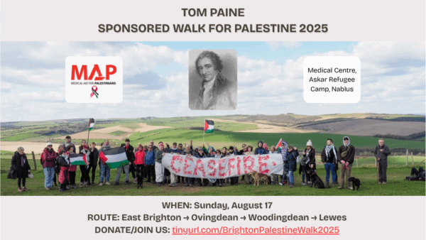 Tom Paine Sponsored Walk for Palestine 2025 - – Sadik-O