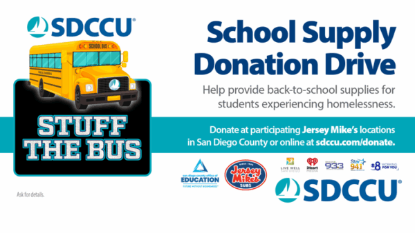 SDCCU Stuff the Bus
