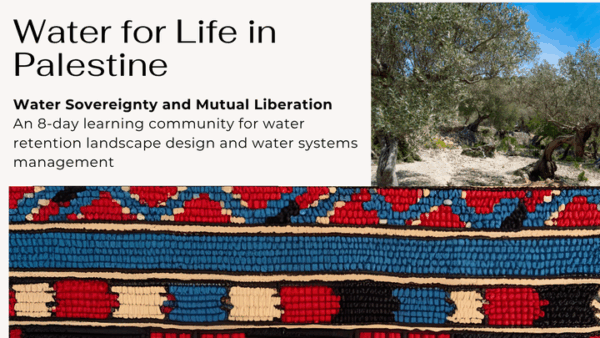 Support Water Sovereignty Skills in the West Bank