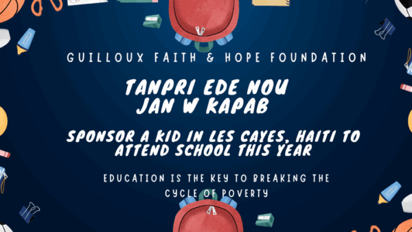 HELP 100 CHILDREN IN LES CAYES, HAITI GO BACK TO SCHOOL