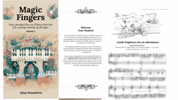 Support a Unique Piano Exercise Book  by Alina Nenasheva