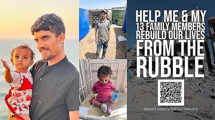 https://sadik-o.com - refugees and asylum seeekers - Support Khalil Banner: Rebuilding a Life from the Rubble