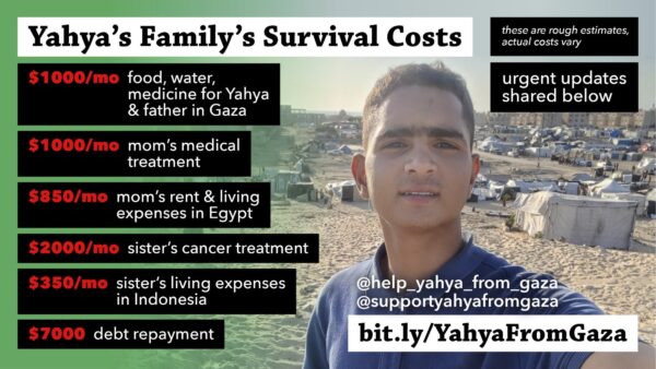 https://sadik-o.com - refugees and asylum seeekers - Help 17-year-old Yahya’s Family Survive in Gaza & Evacuate