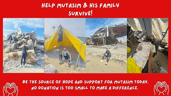 https://sadik-o.com - refugees and asylum seeekers - Help Mutasim & his family get their needs met in Gaza